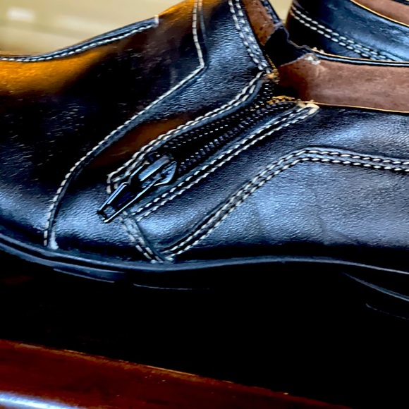 Women  Natural Soul by Naturalizer Fleet Zip loafer in black leather - Picture 4 of 8